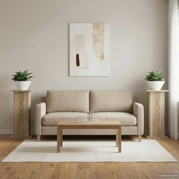 PflanzenstäNder 2 Stk. Sonoma-Eiche 30,5 X 30 X 60,5 Cm-image