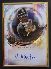 2022 Bowman Transcendent Collection #TCA-VA Victor Acosta Autographs #/20 Gold