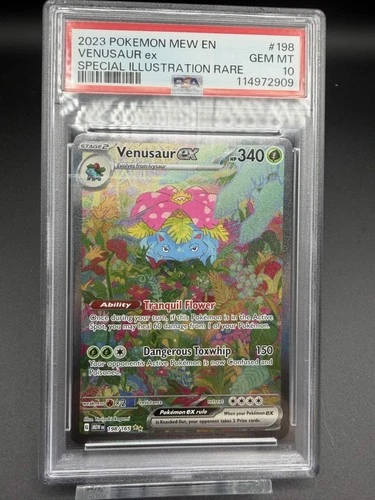 Pokemon TCG Venusaur ex SIR 198/165 151 PSA 10