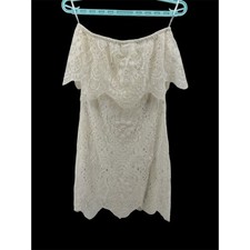 BB Dakota RSVP Ivory Lace Off The Shoulder Sleeveless Dress Size 2