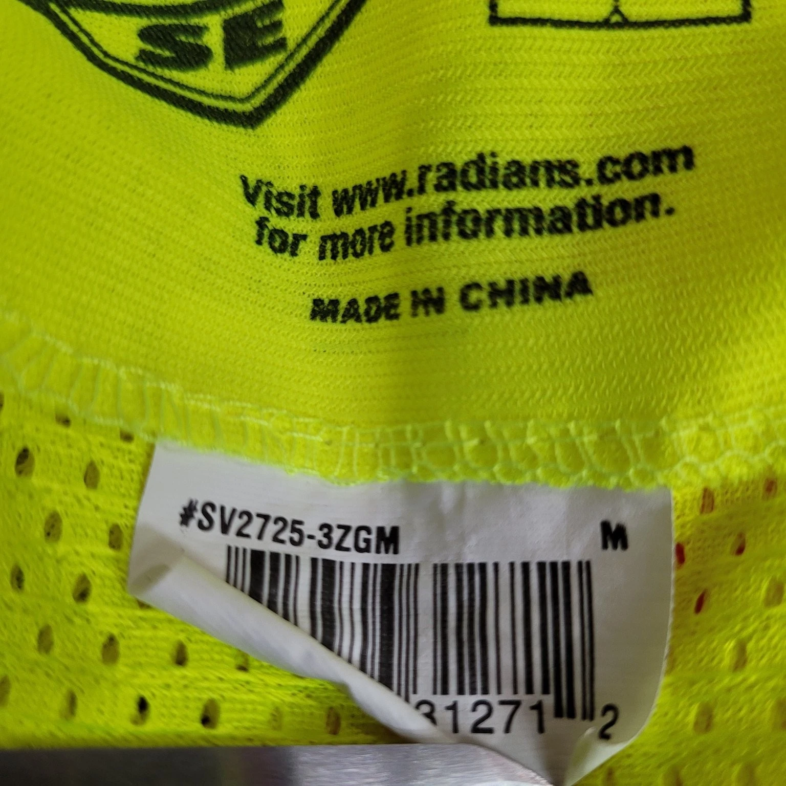 Radwear Men's Hi-Vis Yellow Safety Vest L Reflective Class 3 Ansi Workwear image 8