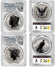 2025 S Morgan & Peace Silver Dollar $1 Reverse Proof  PCGS PR70 FDOI #763
