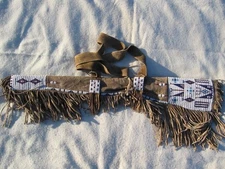 Indian Beaded Native American Rifle Scabbard Sioux Style Suede Leather Gun Cover