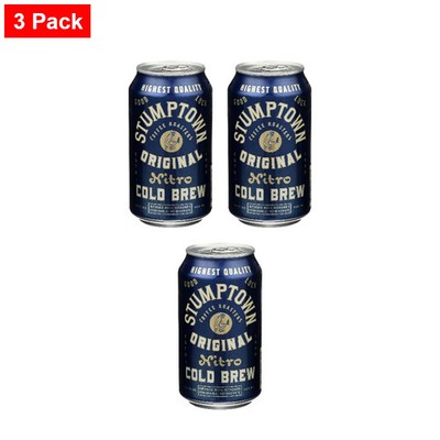 Stumptown Roasters Cold Brew Coffee Nitro Can, 10.3 Oz - 3 Pack