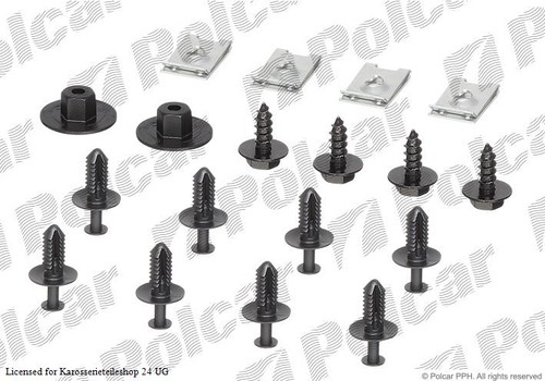 Set Radhausschale Verkleidung Kotflügel mit Clip Satz Hdpe für Mercedes 02-05 - Bild 3 von 8