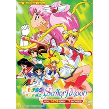 Sailor Moon Vol 1-239  7 Movies Complete Collection DVD Anime  English 