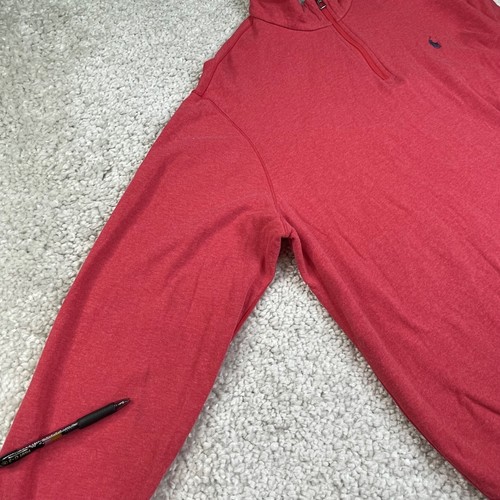 Polo Ralph Lauren maglione uomo 2XL rosso pullover 1/4 zip camicia logo pony - Foto 5 di 7