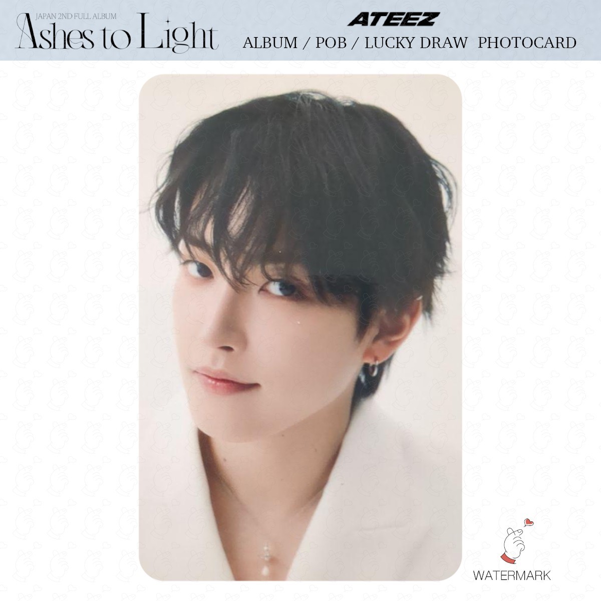 ATEEZ Ashes to Light ALBUM POB LUCKY DRAW PHOTOCARD JAPAN JPFC UMS