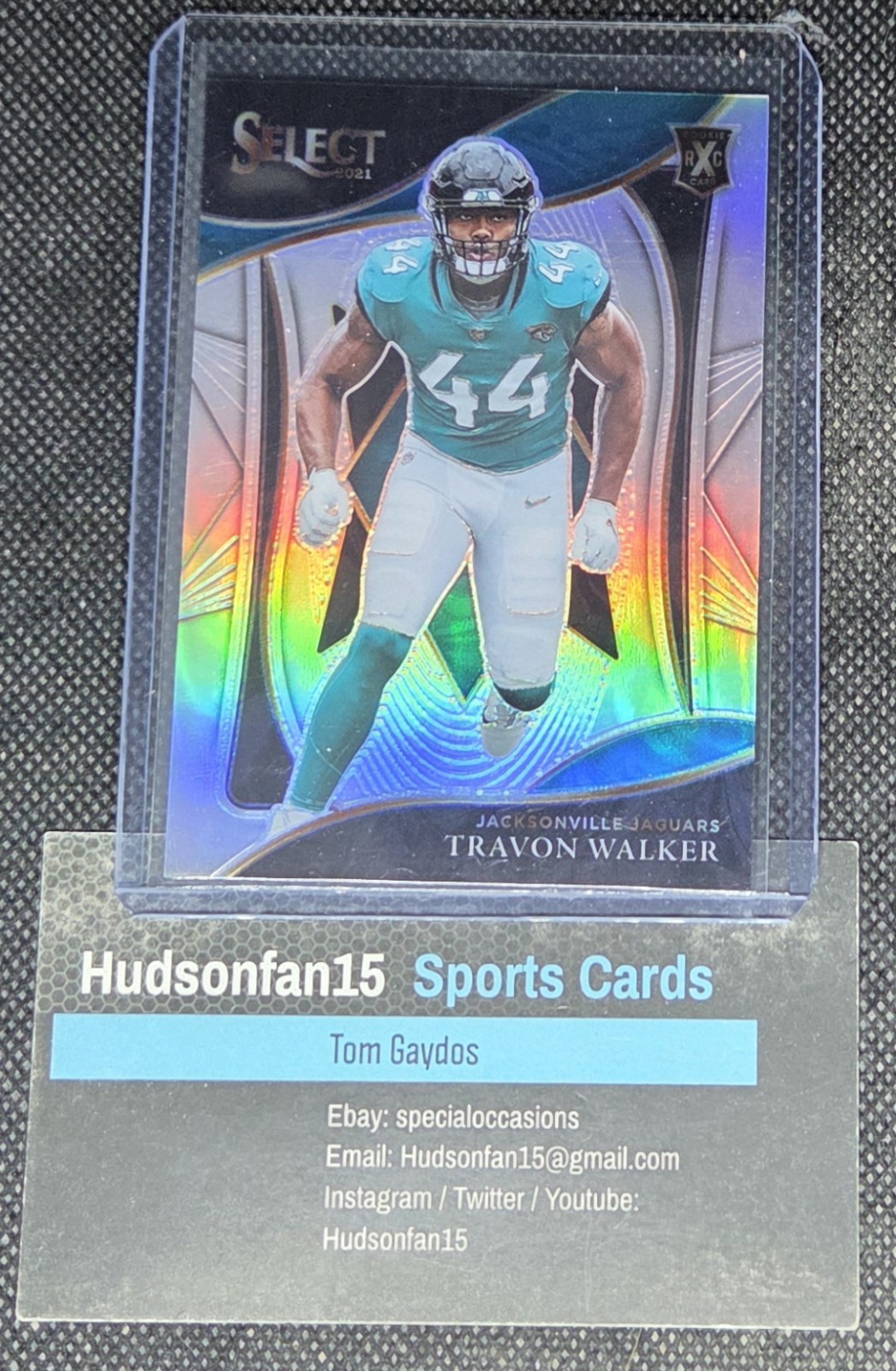 Travon Walker 2021 Panini Select Silver Prizm XRC #418 Jacksonville Jaguars