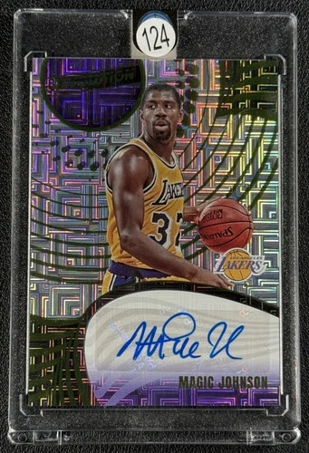 MAGIC JOHNSON 2023-24 PANINI REVOLUTION #A-MJL AUTO LEVELS LAKERS SP AUTOGRAPH