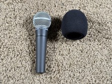 Shure SM58 Cardioid Dynamic Vocal Microphone XLR Wired Mic w/ Foam Windscreen