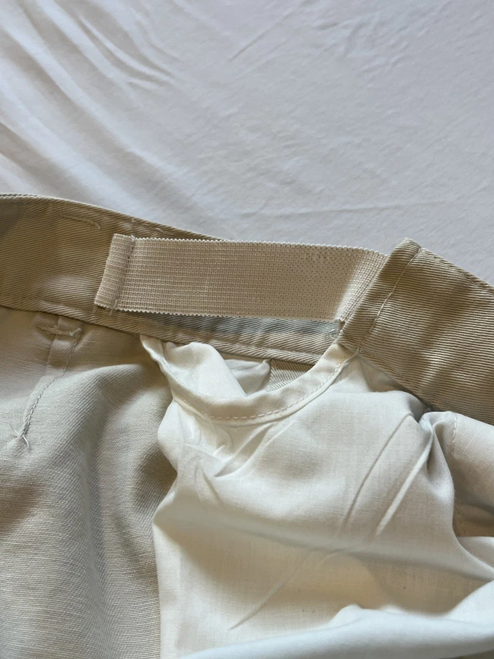 Shorts feminino LL Bean 22W cintura confortável 100% algodão plus size bege viagem de carga - Imagem 4 de 4