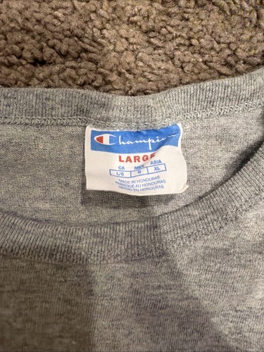 Champion, Vintage Champion Long Sleeve Shirt Crew Neck Logo