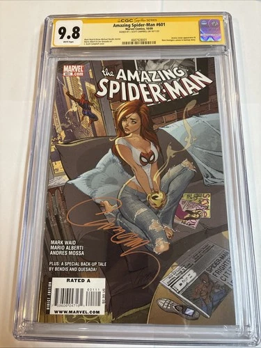 Amazing Spider-Man (2009) # 601 (CGC 9.8 WP) Signed J.Scott Campbell • Marvel