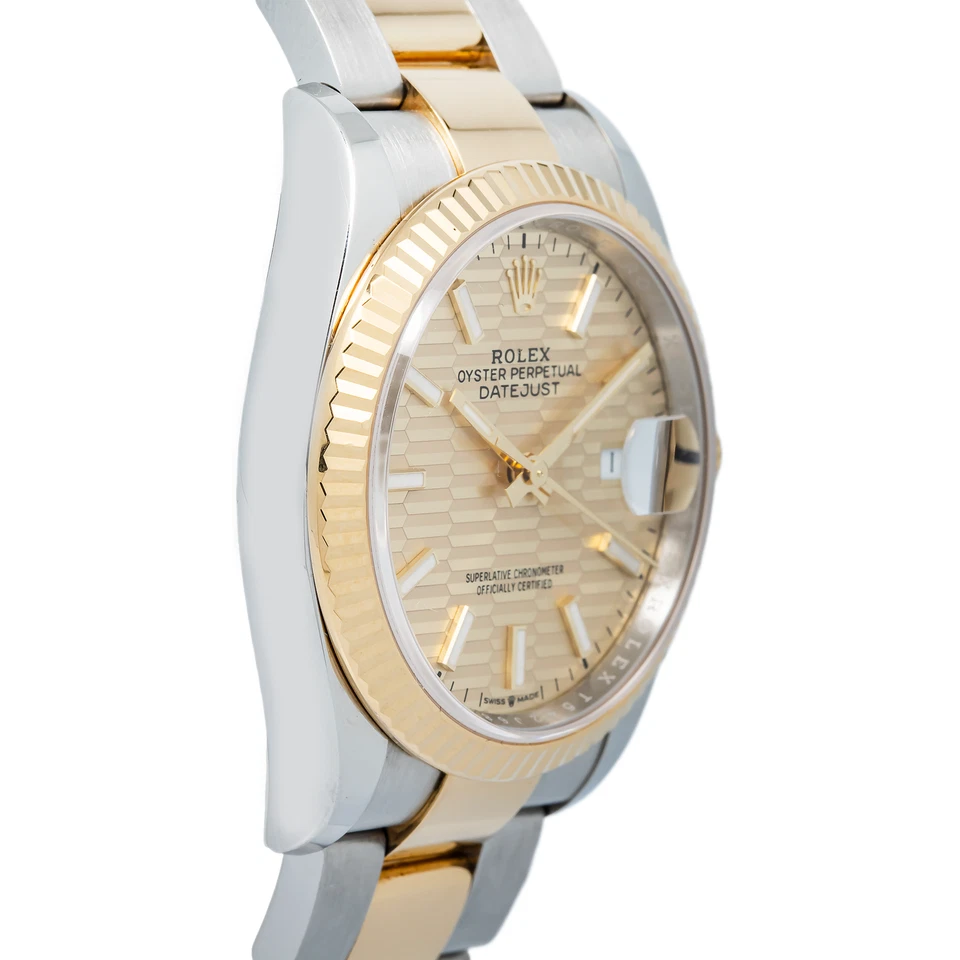 Rolex Datejust 126233 COMO NUEVO 18k YG Dos Tonos Motivo Oyster Reloj Automático 36mm Foto 4 de 4