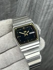 Vintage Seiko 5 6309-5460 Automatic Day-Date Blue Dial TV Shape Men’s Wristwatch