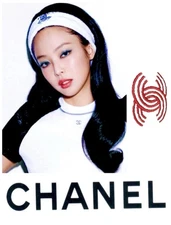 New Chanel 2025 2024 White Black Logo Headband Hair Fur Ear Muff Clip Scarf 24c