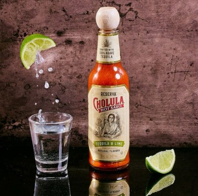 2 PK Cholula Tequila & Lime     Reserva Hot Sauce w/ 100% Agave Tequila 5 oz