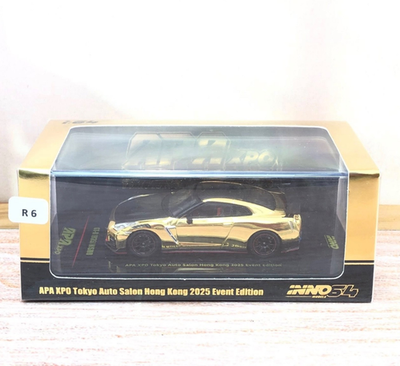 INNO64 1:64 Nissan Skyline GTR R35 Nismo Gold APA XPO TAS Hong