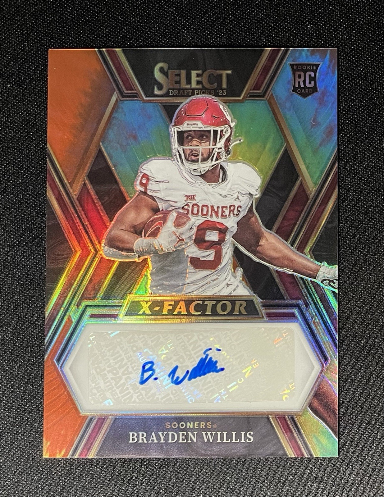 Brayden Willis Panini Select Draft Picks X-Factor Signatures #XSBWI Tie-Dye