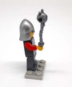 LEGO Lion Knight Minifigure cas478a, 9349 Retired Vintage, Mace & Helmet