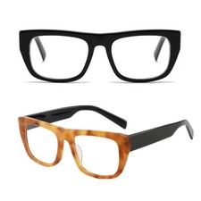 Thick Acetate Reading Glasses Square Unisex Readers Eyeglass frames 53 20-145mm