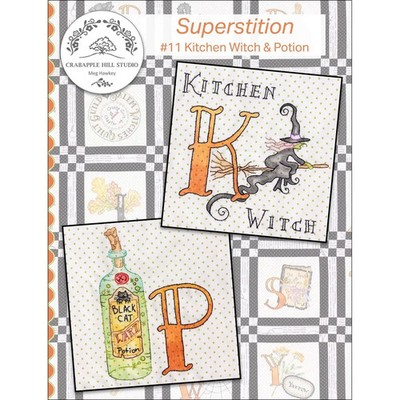 Crabapple Hill Pattern SUPERSTITION #11 Kitchen Witch and Potion PRE-OWNED