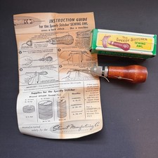 Vintage The Speedy Stitcher Sewing Awl Leather, Canvas, Heavy Fabrics