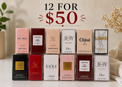 Mixed Brands Lot of 12 Sample Size Spray Perfume Gift Set Dior Tom Ford for $50