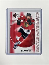 Landon Slaggert Chicago Blackhawks Red Rookie Authentics SP /99 a03