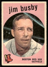 1959 Topps Jim Busby #185 Boston Red Sox