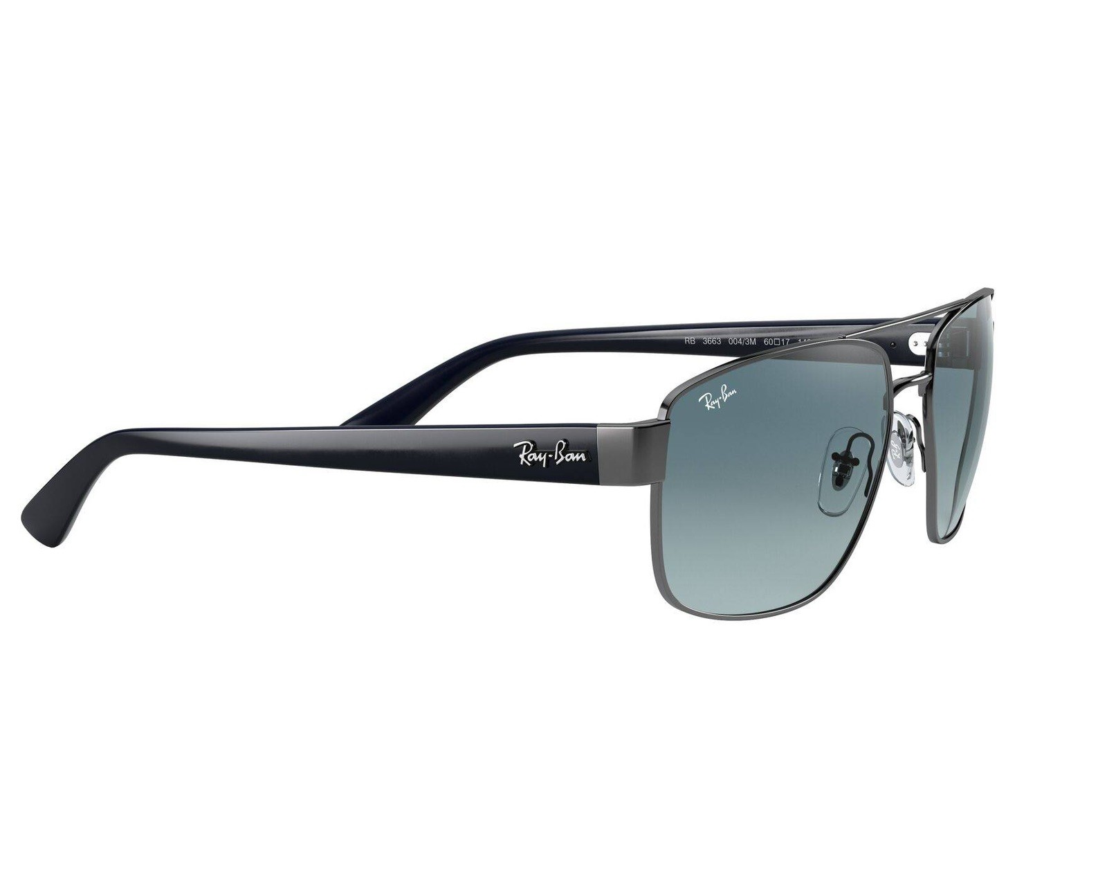 Ray-Ban RB3663 004/3M Gunmetal Blue Gradient Sunglasses 60mm image 6