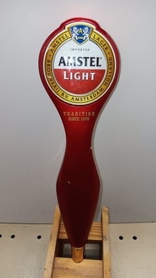 AMSTEL LIGHT ICONIC BAR DRAFT BEER TAP HANDLE 7'' TALL MAN CAVE BREWERY