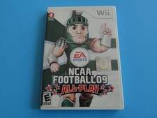 NINTENDO WII NCAA FOOTBALL 09 GAMES CASE & COVER ART **NO GAME DISC**