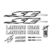 1997 SE Racing - Bronco decal set - black/white/chrome on clear