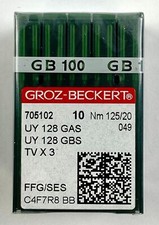 Groz-Beckert Machine Sewing Needles Size 125/20 FFG Point 100-Pack
