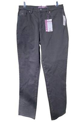 Gloria Vanderbilt Amanda Women's Black Classic Rise Tapered Leg Women's Size 10