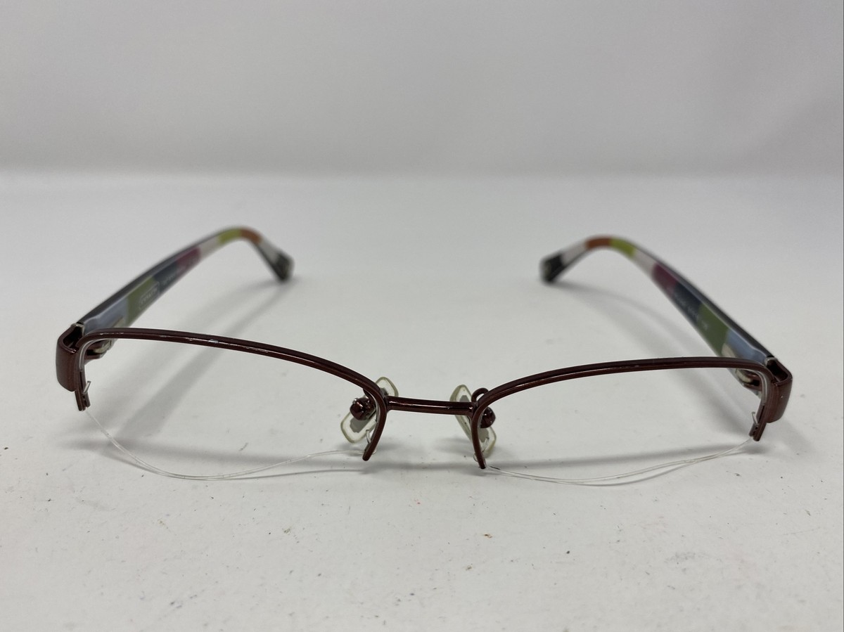 Coach HC 5004 Bettie 9032 Purple 51-16-135 Half Rim H16016‎ Frames Only Coach Eyeglasses Frame HC5004(Bettie) 9032(Purple) 51-16-135  main image 2