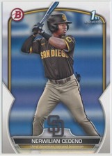 Nerwilian Cedeno - San Diego Padres - 2023 Bowman Baseball - 1st Bowman - #BP-81