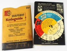 Vintage Kodak Snapshot Kodaguide Exposure Calculator