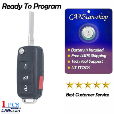 For 2011 2012 2013 2014 2015 2016 Volkswagen VW Jetta Keyless Remote Key Fob