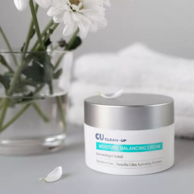 CUSKIN CU Clean-Up Moisture Balancing Cream, Korean Cosmetics, Kbeauty, Probe