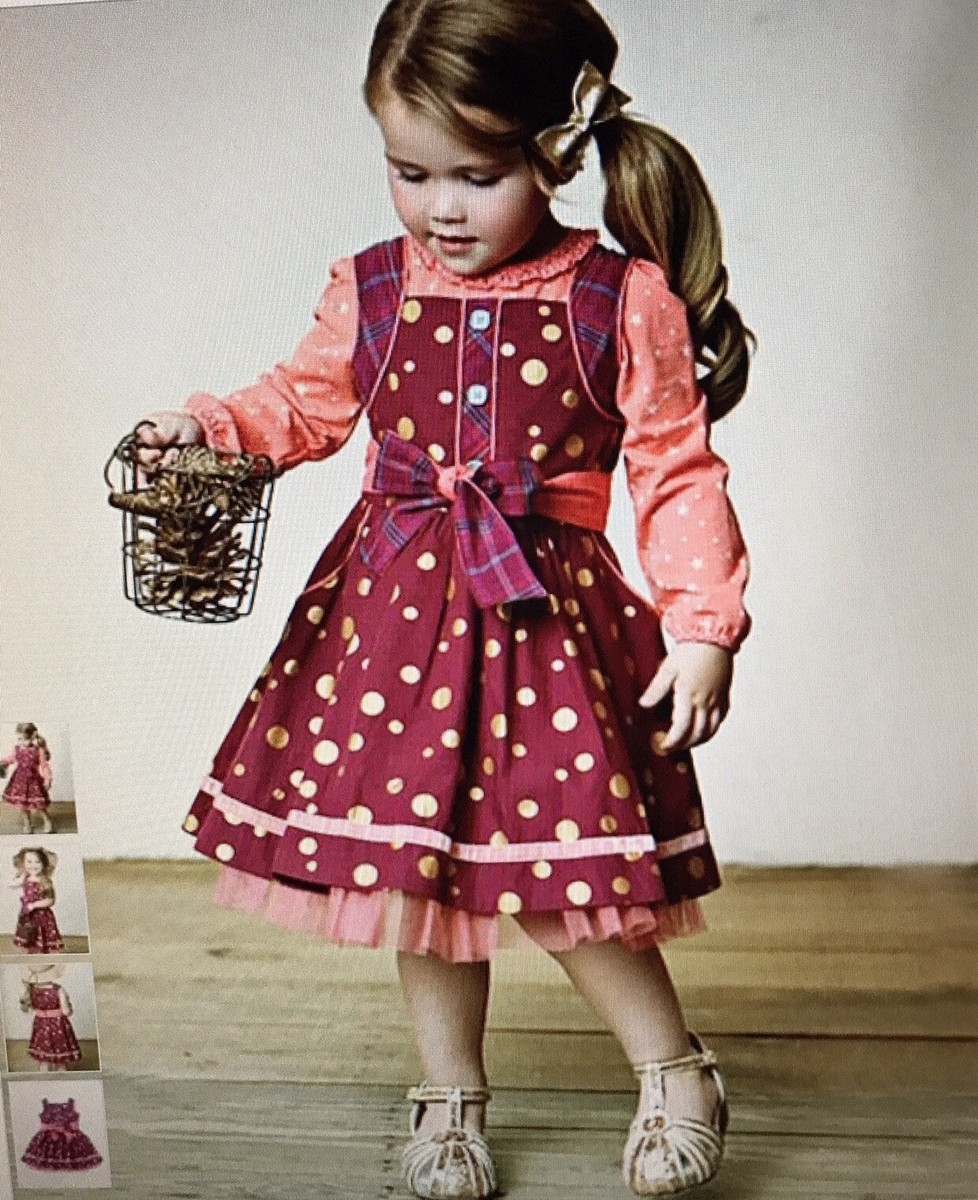 matilda jane burgundy dress Matilda Jane Burgundy Tulle Bottom Dress main image 1