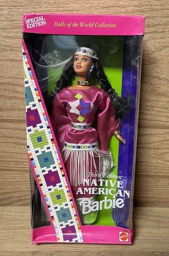 Poupée Barbie Native Americaine 1994 - 3ème édition, Amérindienne, Boîte Neuve, Collector