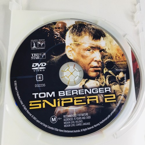 Sniper 1 2 3 Trilogy DVD Set Action Thriller War Tom Berenger Movie Free Postage - Picture 7 of 14