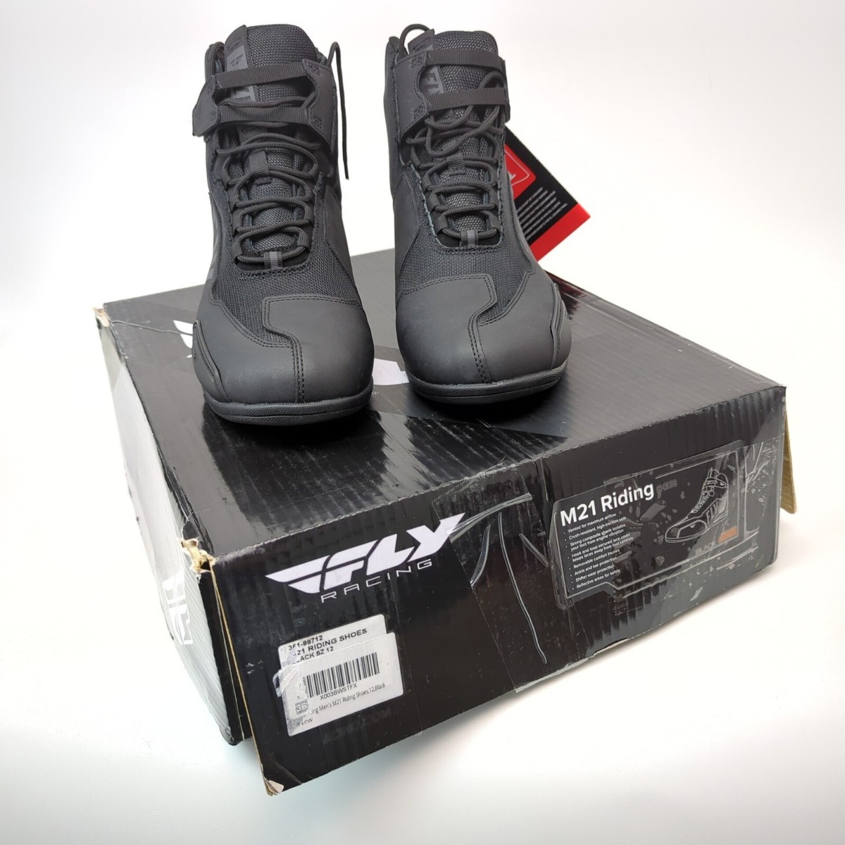 Fly Racing M21 Moto Riding Shoes Boots Mens 11 M/11.5Narrow Crush