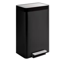 KOHLER Trash Can Stainless Steel Fingerprint Resistant Quiet-Close Lid 13 Gal.