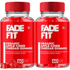  2 Pack Fade Fit Keto Gummies, Fade Fit ACV Keto Weight Loss 120 Gummies 