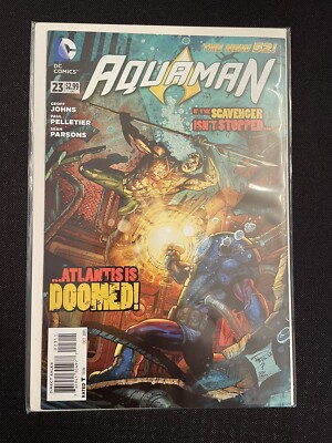 Aquaman #23 VF/NM DC Comics New 52 Paul Pelletier Cover Geoff Johns
