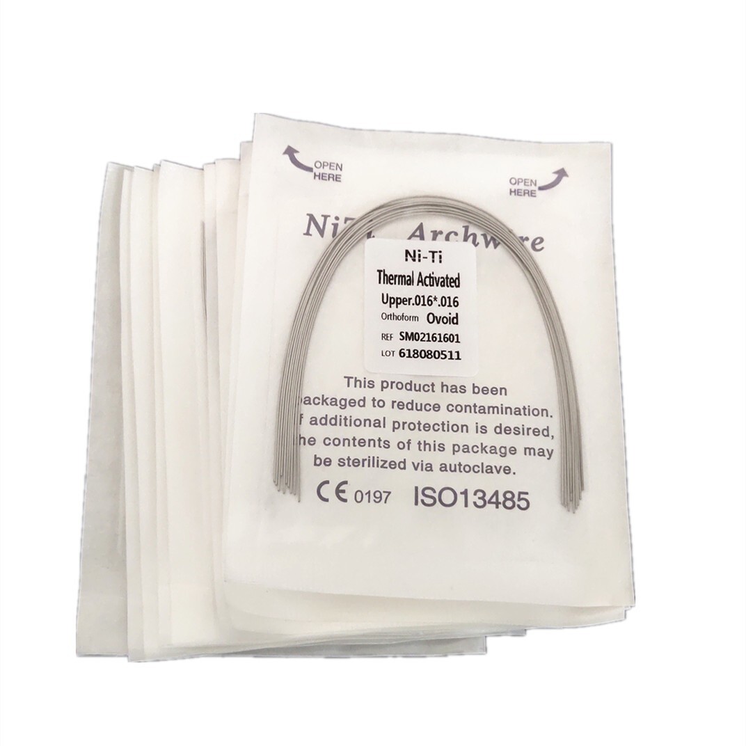 Dental Orthodontic Heat Thermal Activated Niti Rectangular Arch Wires